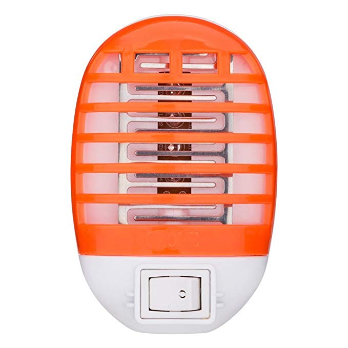 Veliis Mosquito Killer Lamp - Indoor Insect Killer - Mosquito Trap - Physical Gnat Zapper, Plug in Mini Night Lamp Orange