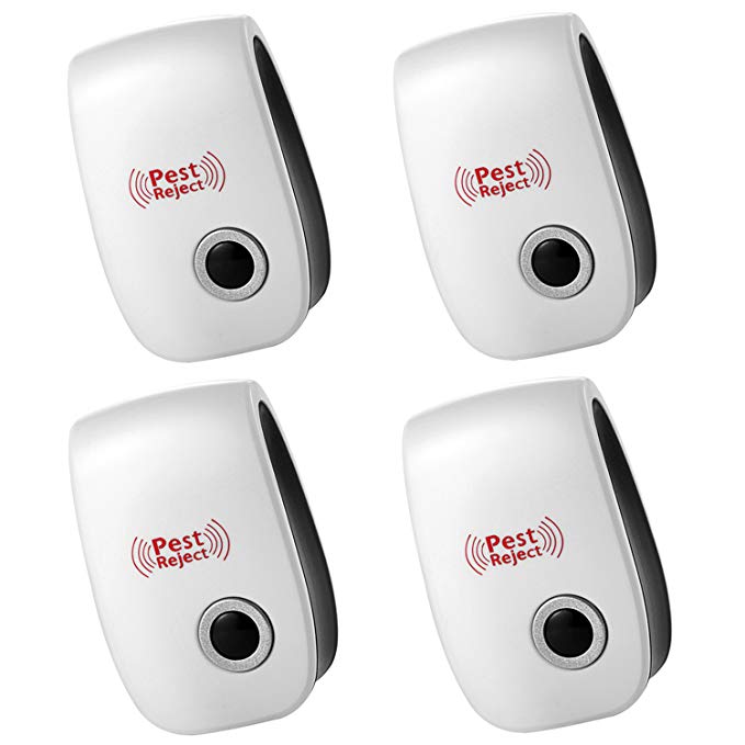 Pest Control,[4 packs]Peyou Electronic Plug in Ultrasonic Pest Repeller,Repels Mice,Rats,Ants,Roaches,Spiders,Mosquitoes,Small Rodents,Other Insects,Non-toxic Eco-friendly,Humans & Pets Safe